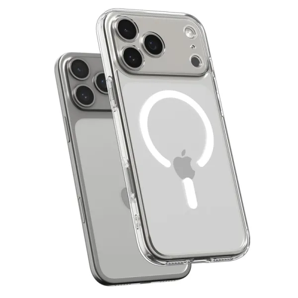 Spigen Ultra Hybrid Mag MagSafe - Case for iPhone 17 Pro (Clear/White)