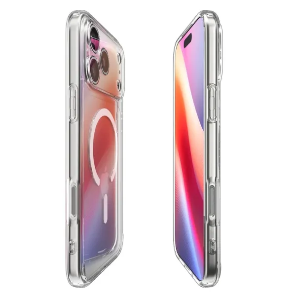 Spigen Ultra Hybrid Mag MagSafe - Case for iPhone 17 Pro (Clear/White)
