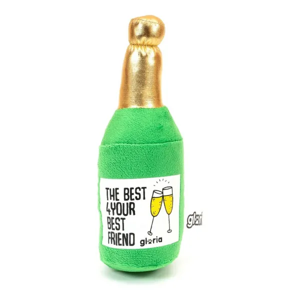 Soft toy for dogs Gloria Champcane Green Polyester polypropylene Champagne
