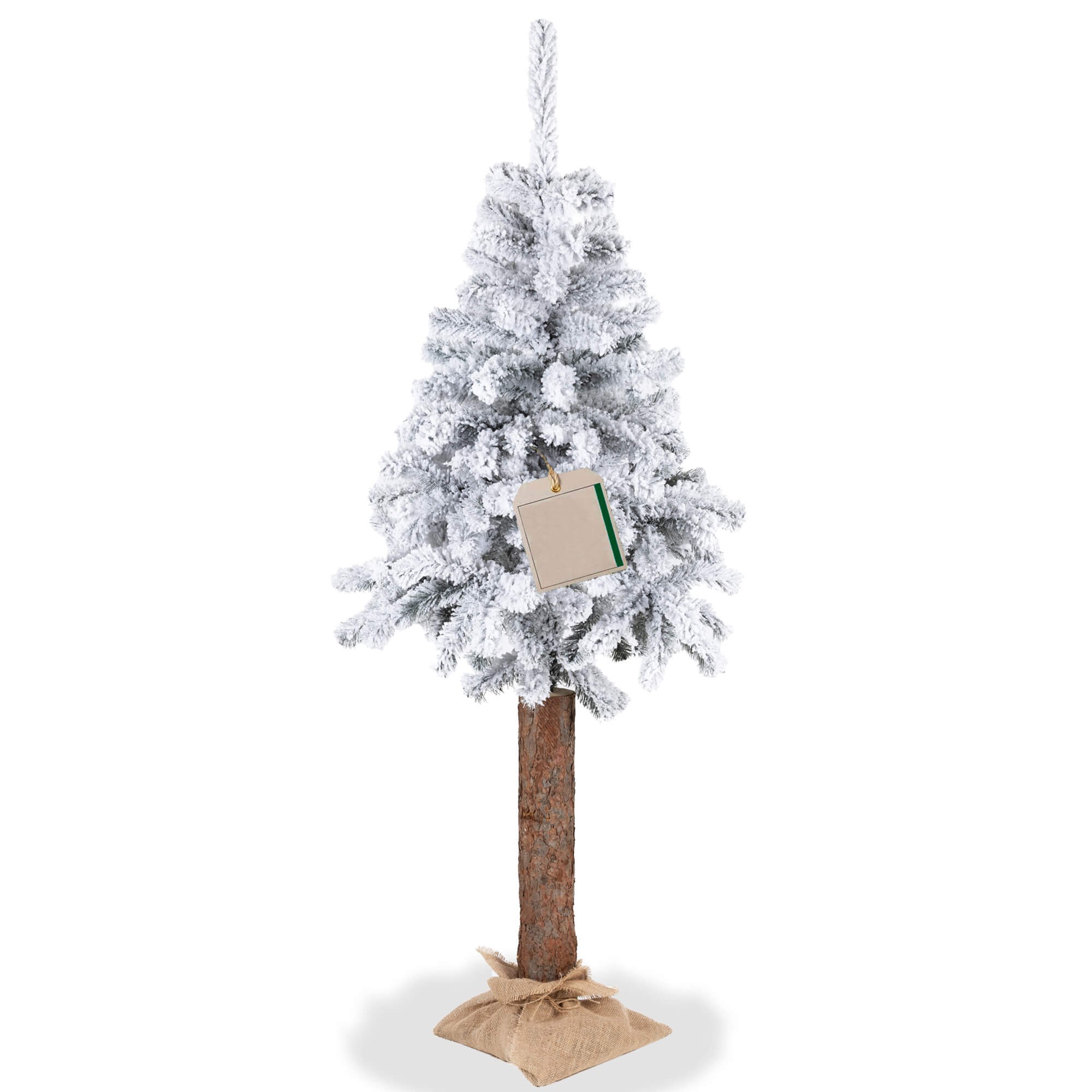 Artificial Christmas tree with snow Springos CT0202 on trunk 180 cm