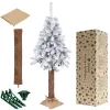 Artificial Christmas tree with snow Springos CT0202 on trunk 180 cm