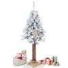Artificial Christmas tree with snow Springos CT0202 on trunk 180 cm