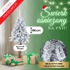 Artificial Christmas tree with snow Springos CT0202 on trunk 180 cm