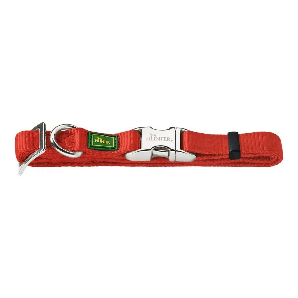 Suņa kaklasiksna Hunter Alu-Strong Sarkans S Izmērs (30-45 cm)