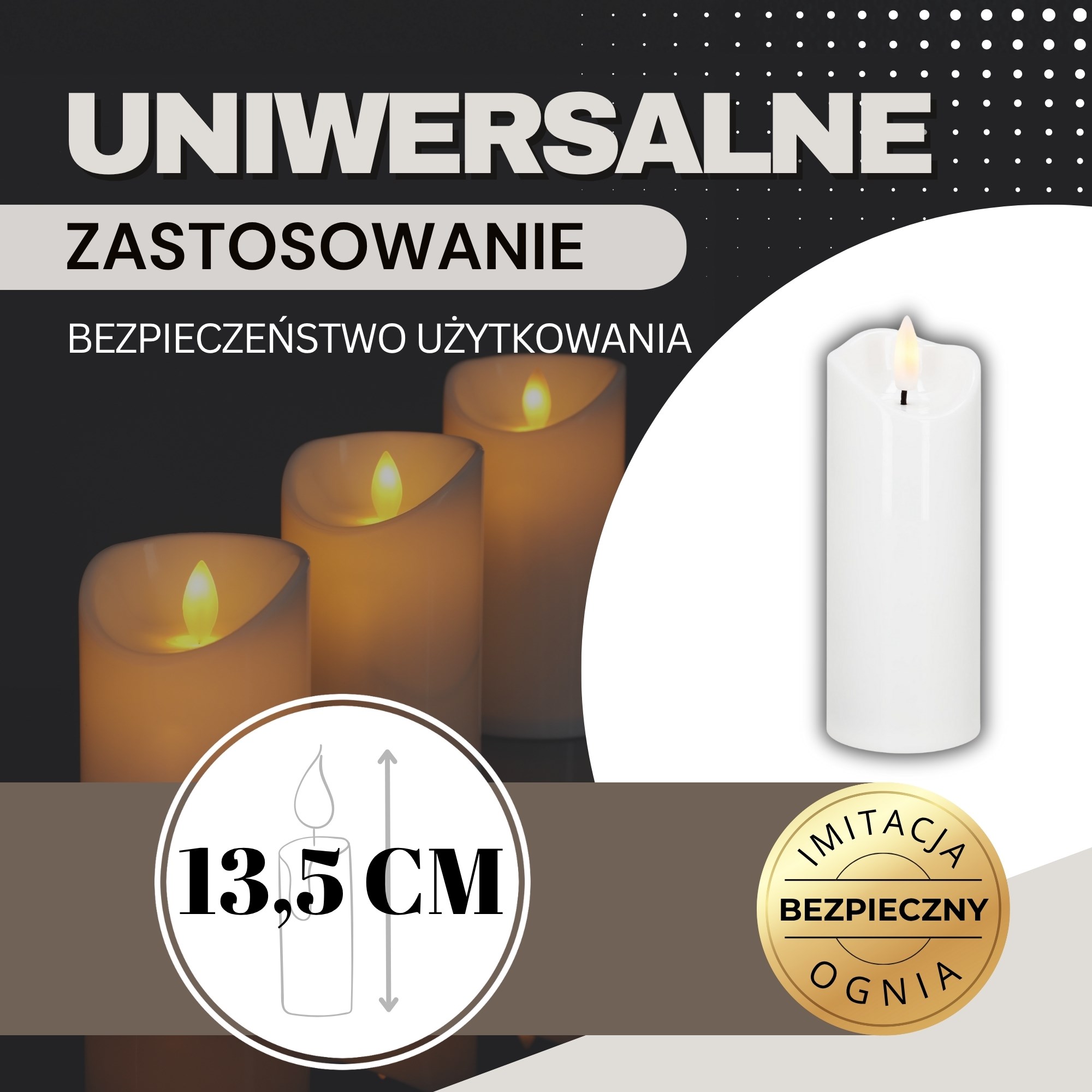 Springos LED küünal HA7551, 12,5 x 5 cm | Osta veebist — Megaluks