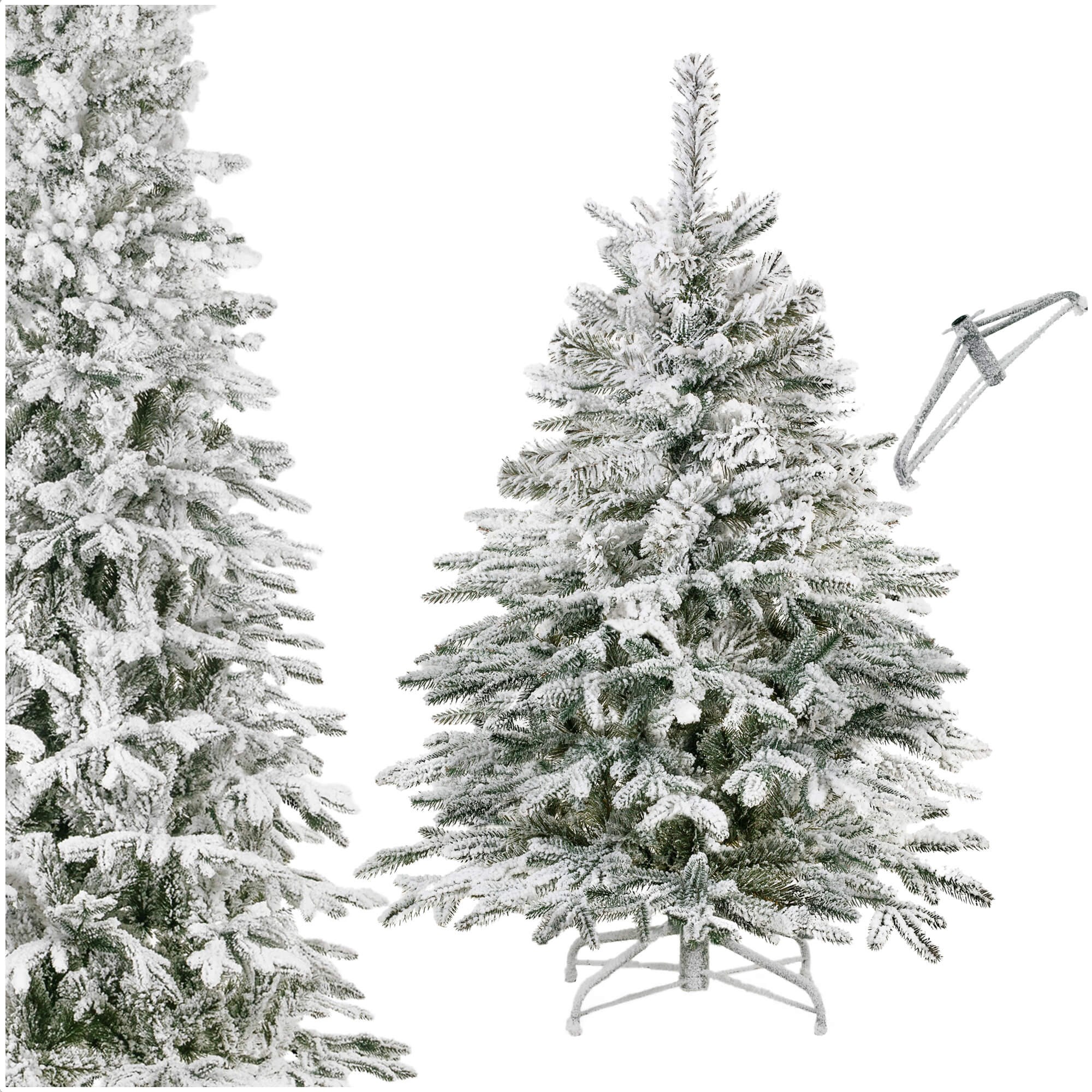 Artificial Snowy Christmas Tree Springos CT0222, LUX 12 | Buy online — Megaluks