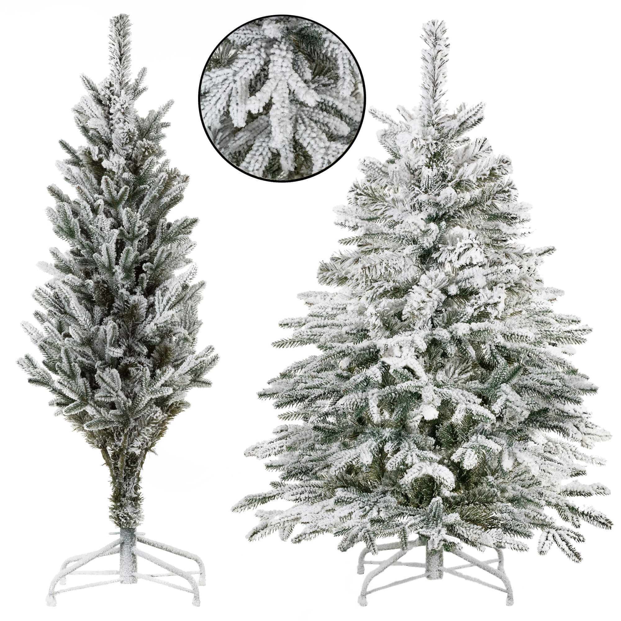Artificial Snowy Christmas Tree Springos CT0222, LUX 12 | Buy online — Megaluks