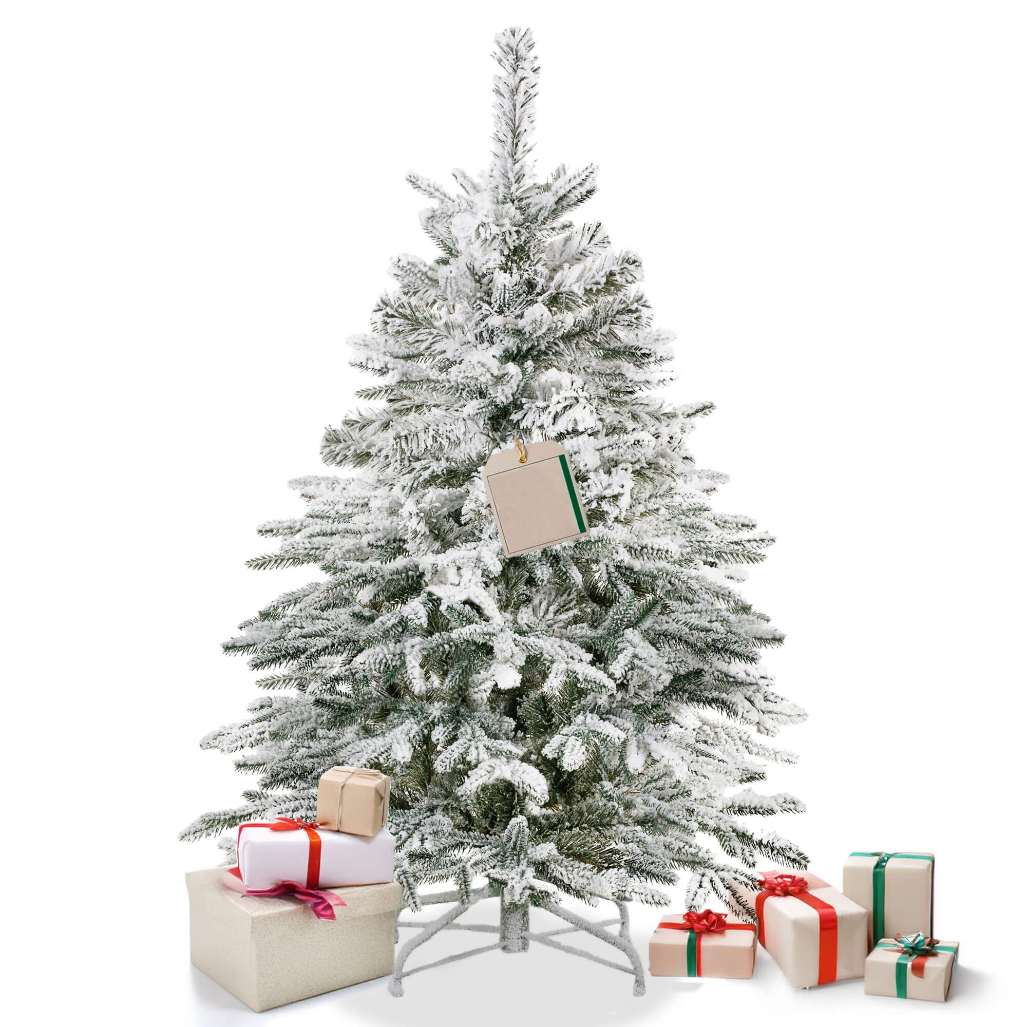 Artificial Snowy Christmas Tree Springos CT0222, LUX 12 | Buy online — Megaluks