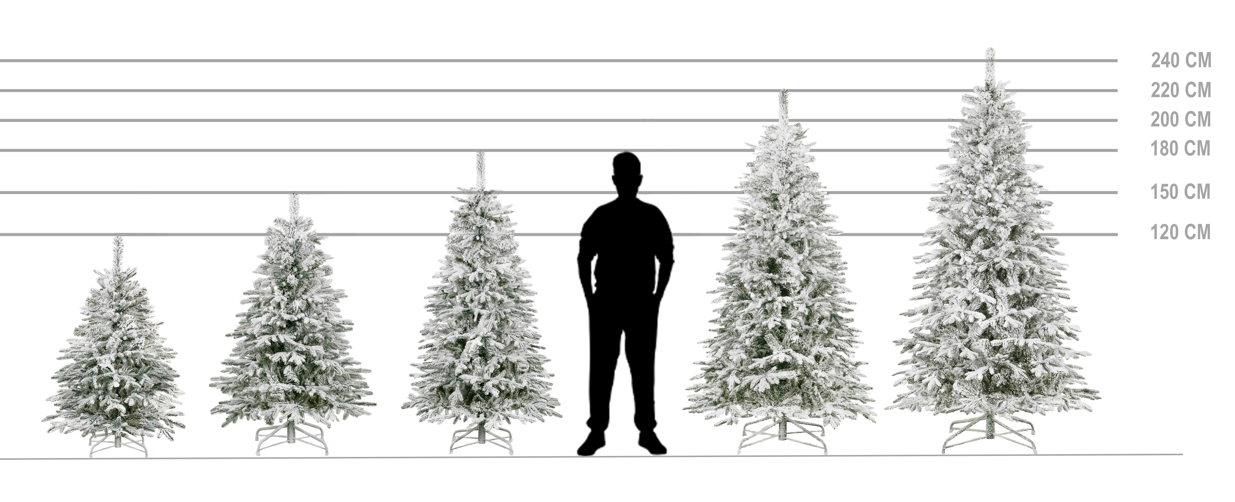 Artificial Snowy Christmas Tree Springos CT0222, LUX 12 | Buy online — Megaluks