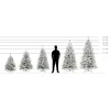 Artificial Snowy Christmas Tree Springos CT0222, LUX 12 | Buy online — Megaluks