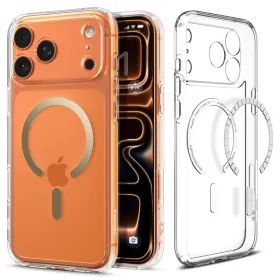 Spigen Ultra Hybrid Mag MagSafe - Case for iPhone 17 Pro (Clear/Gold)