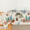 Stain-proof resined tablecloth Belum  Christmas Landscape Multicolour 150 x 150 cm