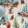 Stain-proof resined tablecloth Belum  Christmas Landscape Multicolour 150 x 150 cm