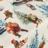 Stain-proof resined tablecloth Belum  Christmas Landscape Multicolour 150 x 150 cm