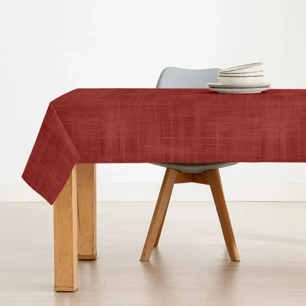 Stain-proof resined tablecloth Belum Christmas Red 250 x 150 cm