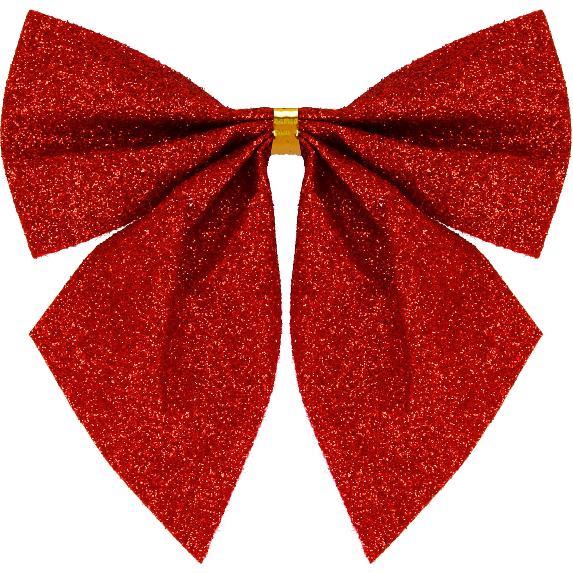 Christmas bows Springos CA1307, 8 x 8 cm, 6 pcs.