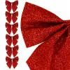 Christmas bows Springos CA1307, 8 x 8 cm, 6 pcs.