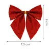Christmas bows Springos CA1307, 8 x 8 cm, 6 pcs.