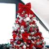 Christmas bows Springos CA1307, 8 x 8 cm, 6 pcs.