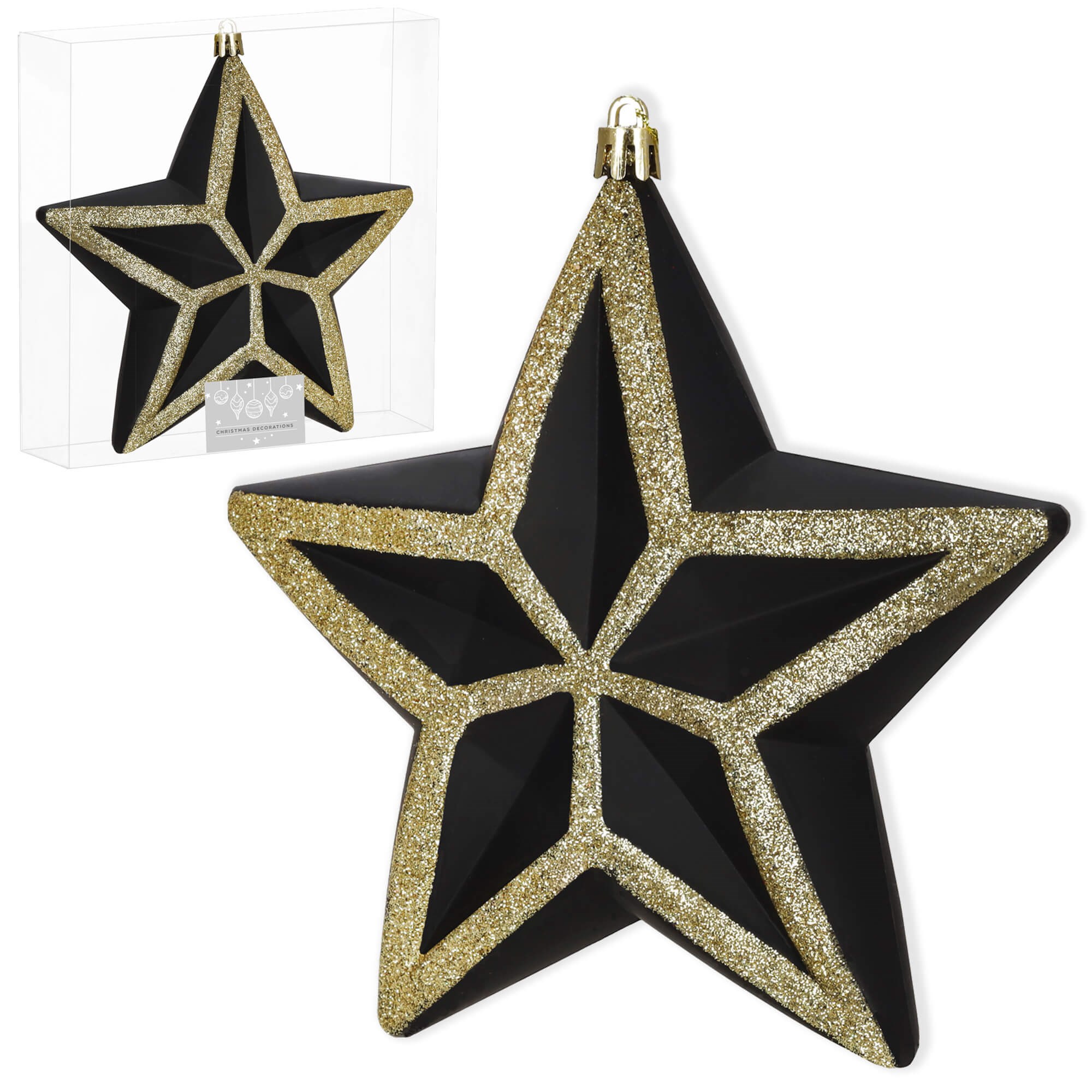 Christmas decoration star, Springos CA1381, 15 cm