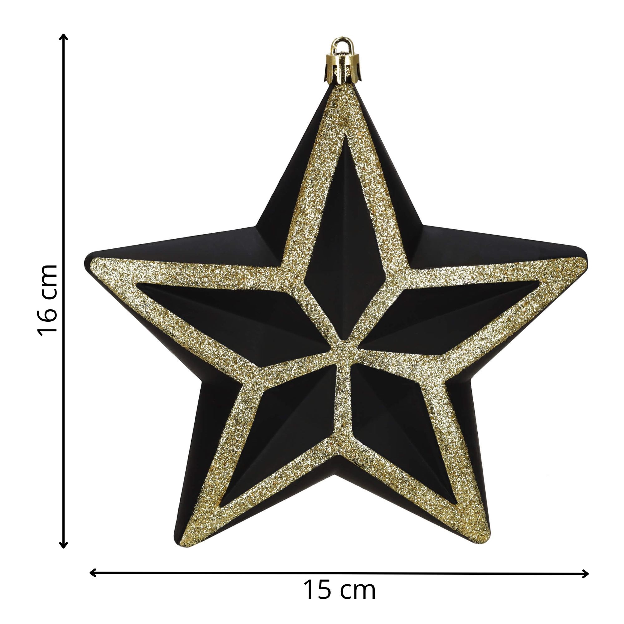 Christmas decoration star, Springos CA1381, 15 cm