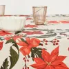 Stain-proof resined tablecloth Belum Christmas Symetric Red Green Linen 200 x 150 cm