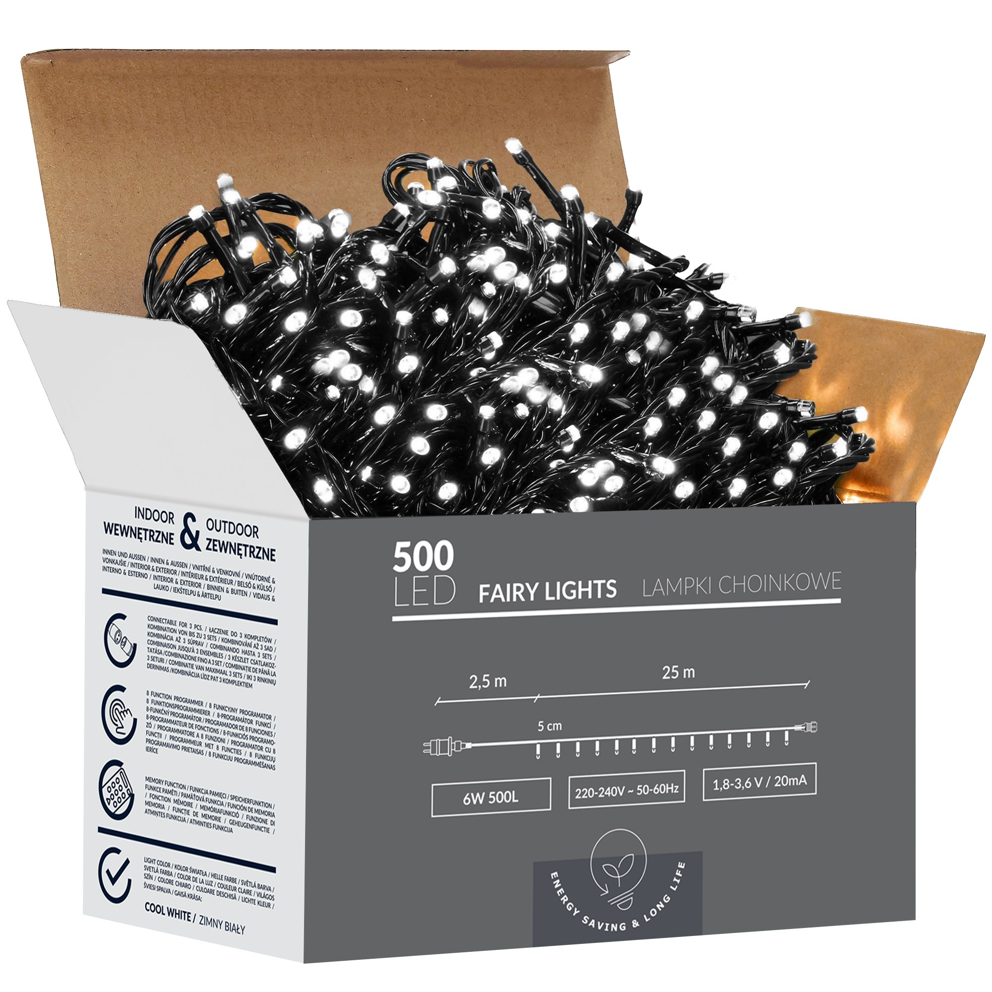 Springos Christmas lights 500 LED