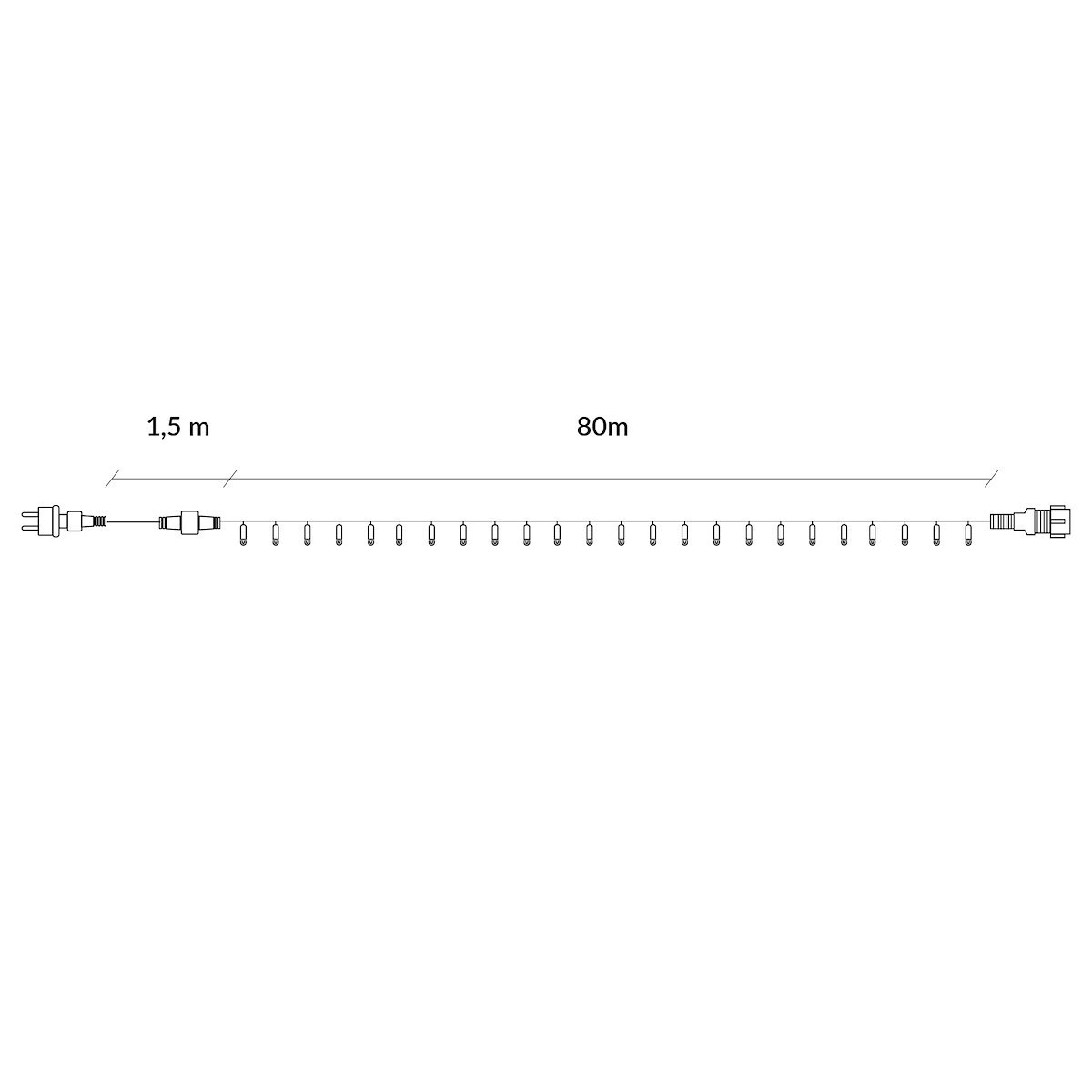 Springos CL1009 Christmas lights, 1000 LED | Buy online — Megaluks