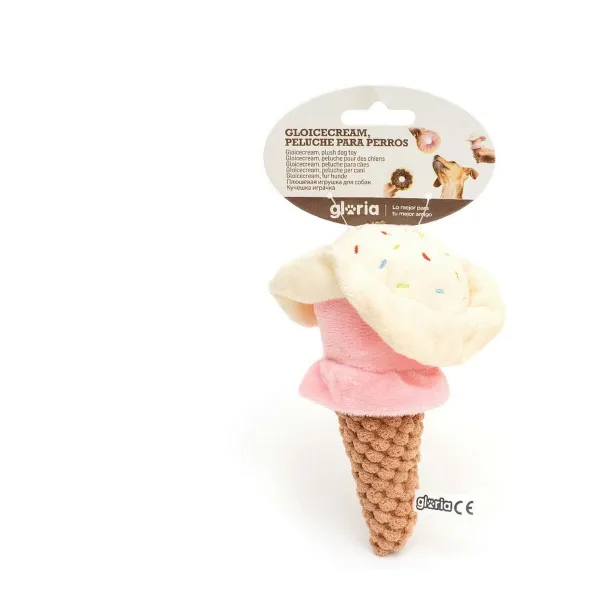 Minkštas žaislas šunims Gloria Gloicecream Spalvotas Poliesteris polipropileno Ledai 9 x 9 x 17 cm
