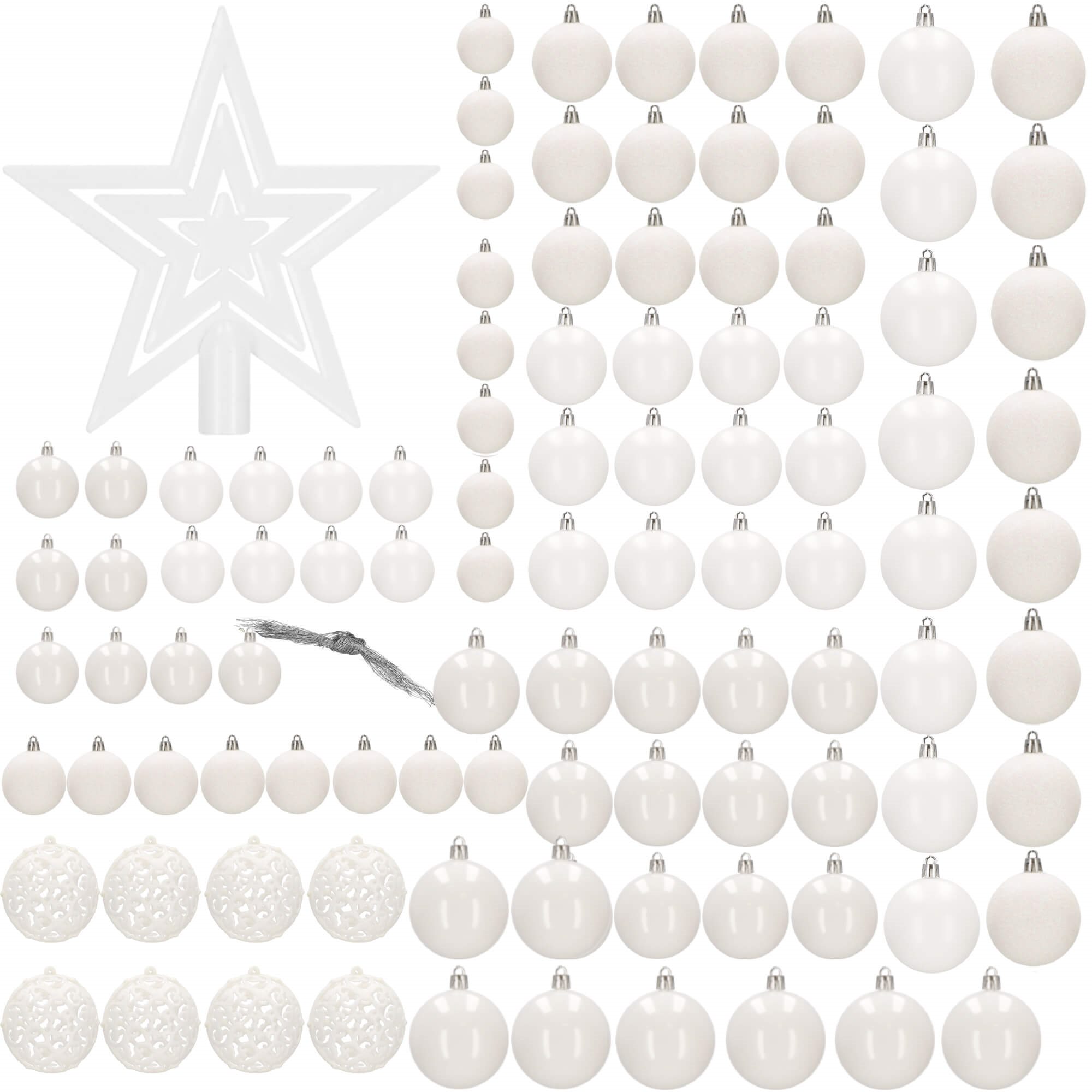 Christmas Tree Decoration Set Springos CA0839, 6/4/3 CM, 101 pcs.