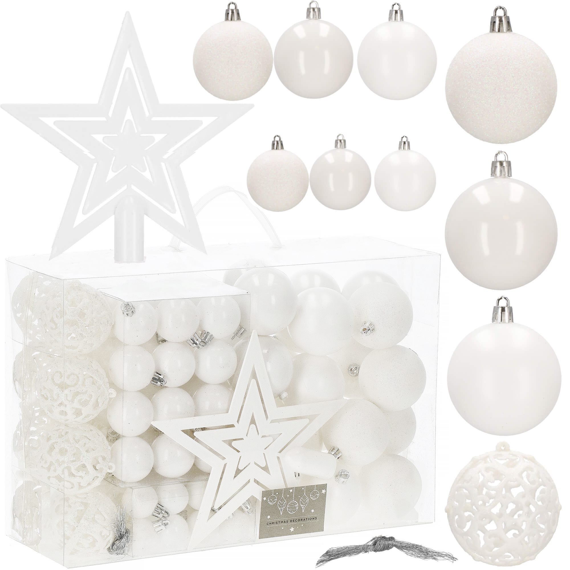 Christmas Tree Decoration Set Springos CA0839, 6/4/3 CM, 101 pcs.