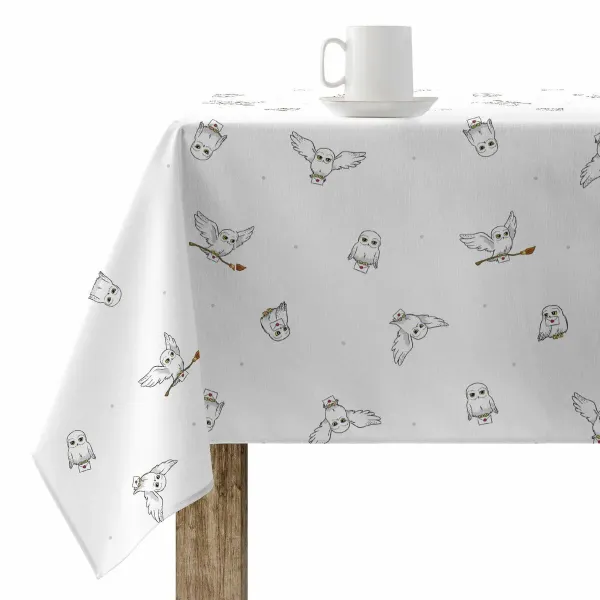 Stain-proof resined tablecloth Harry Potter Hedwig Multicolour 250 x 150 cm