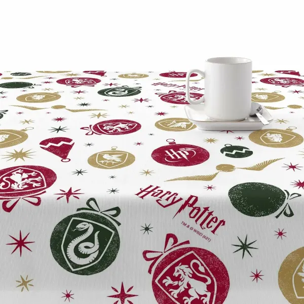 Stain-proof resined tablecloth Harry Potter Christmas Multicolour 250 x 150 cm