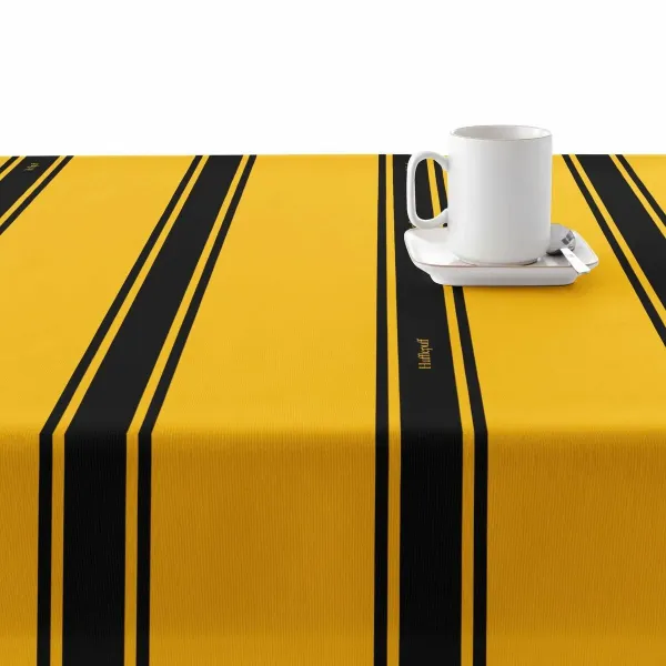 Stain-proof resined tablecloth Harry Potter Hufflepuff Multicolour 200 x 150 cm