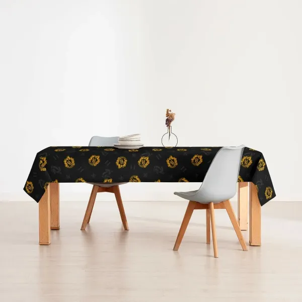 Stain-proof resined tablecloth Harry Potter Hufflepuff Multicolour 200 x 150 cm