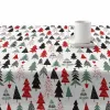 Stain-proof resined tablecloth Belum Laponia White Black Red Green 100 x 150 cm