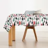 Stain-proof resined tablecloth Belum Laponia White Black Red Green 300 x 150 cm