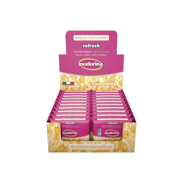 Mitrās Salvetes Mājdzīvniekiem Inodorina Refresh 24 gb.
