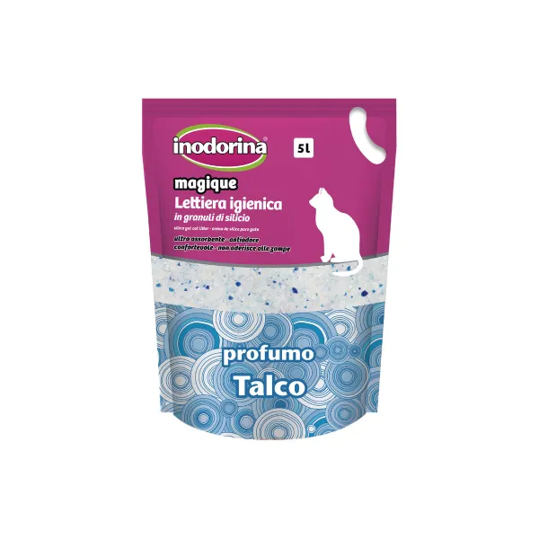 Песок для кошек Inodorina Magique Talco Порошок талька 5 L