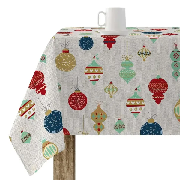 Stain-proof resined tablecloth Belum Merry Christmas Multicolour 100 x 150 cm