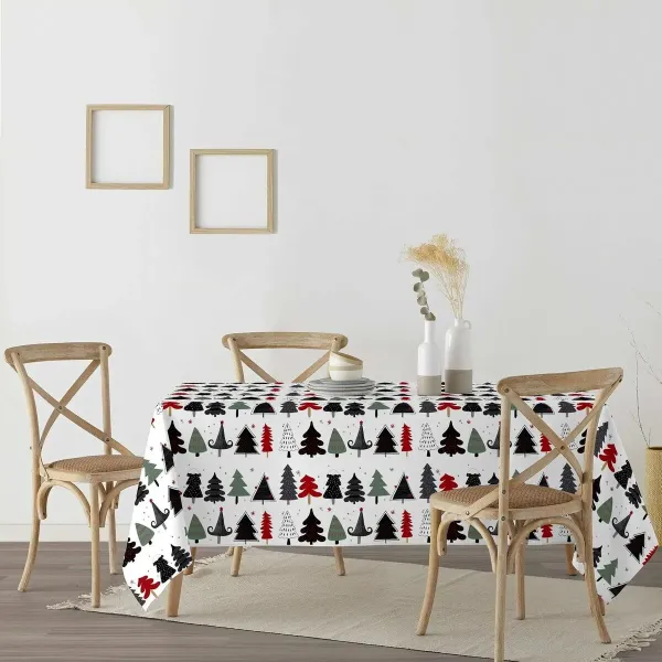 Stain-proof resined tablecloth Belum Merry Christmas Multicolour 200 x 150 cm