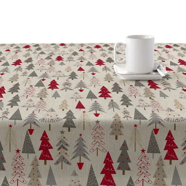 Stain-proof resined tablecloth Belum Merry Christmas Multicolour 200 x 150 cm