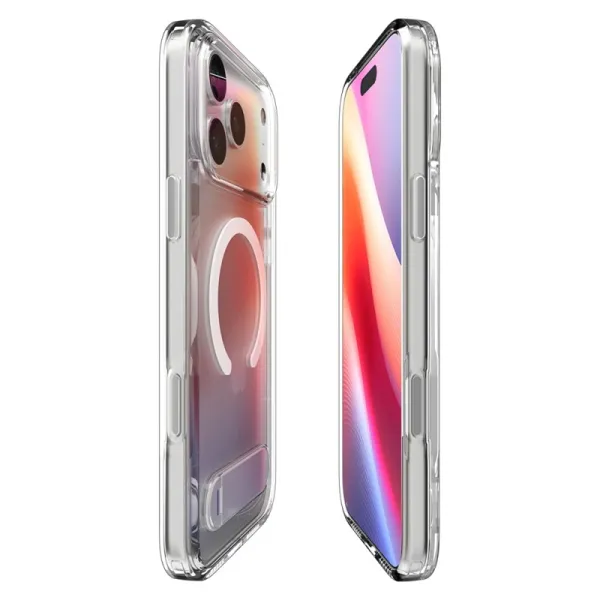 Spigen Ultra Hybrid S Mag MagSafe - Case for iPhone 17 Pro (Clear/White)