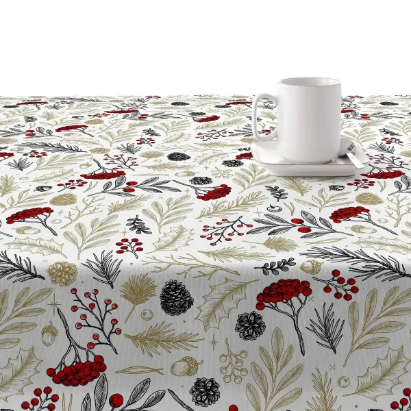 Stain-proof resined tablecloth Belum Merry Christmas Multicolour 250 x 150 cm