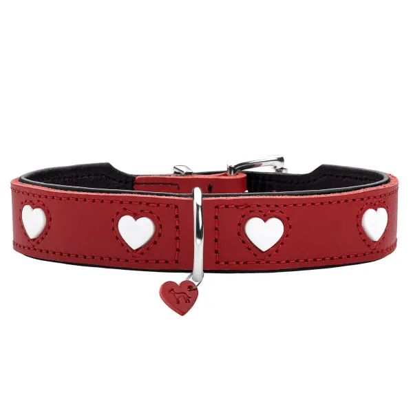 Suņa kaklasiksna Hunter Love S/M 35-40 cm Rojo/Blanco