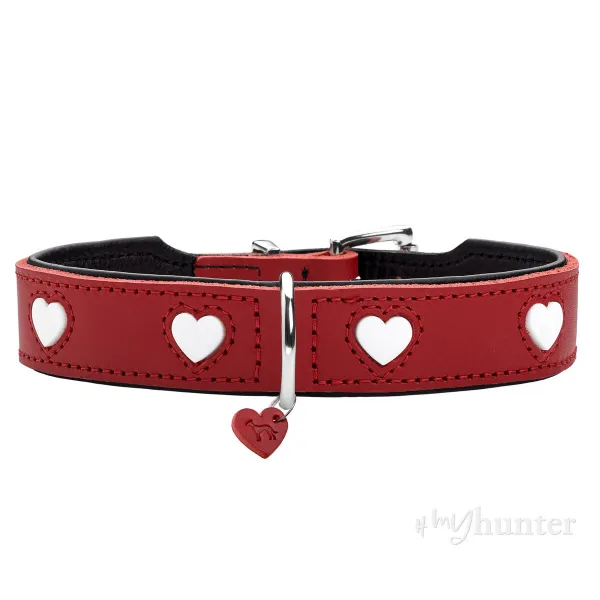 Suņa kaklasiksna Hunter Love S/M 35-40 cm Rojo/Blanco
