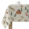 Stain-proof resined tablecloth Belum Merry Christmas Multicolour 150 x 150 cm