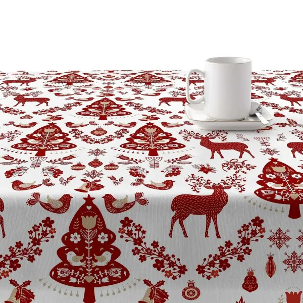 Stain-proof resined tablecloth Belum Merry Christmas Multicolour 300 x 150 cm