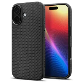 Spigen Liquid Air - Case for iPhone 17 (Matte Black)  