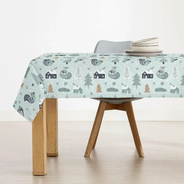 Stain-proof resined tablecloth Belum Merry Christmas Multicolour 300 x 150 cm